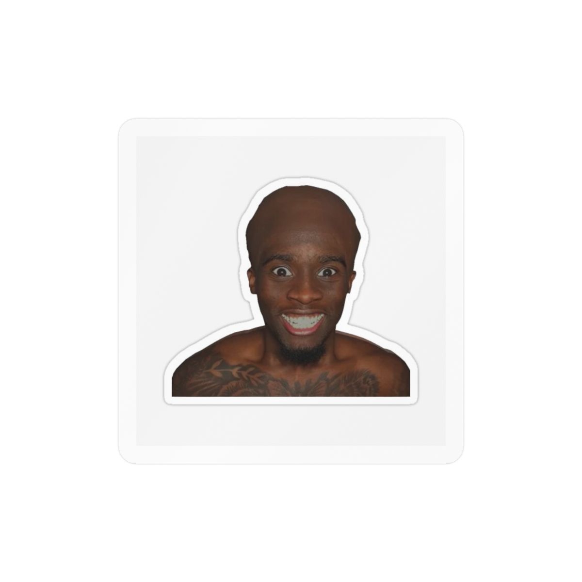 Kai Cenat Bald Funny Sticker | Hilarious Vinyl Decal - alternate angle 2, merchandise