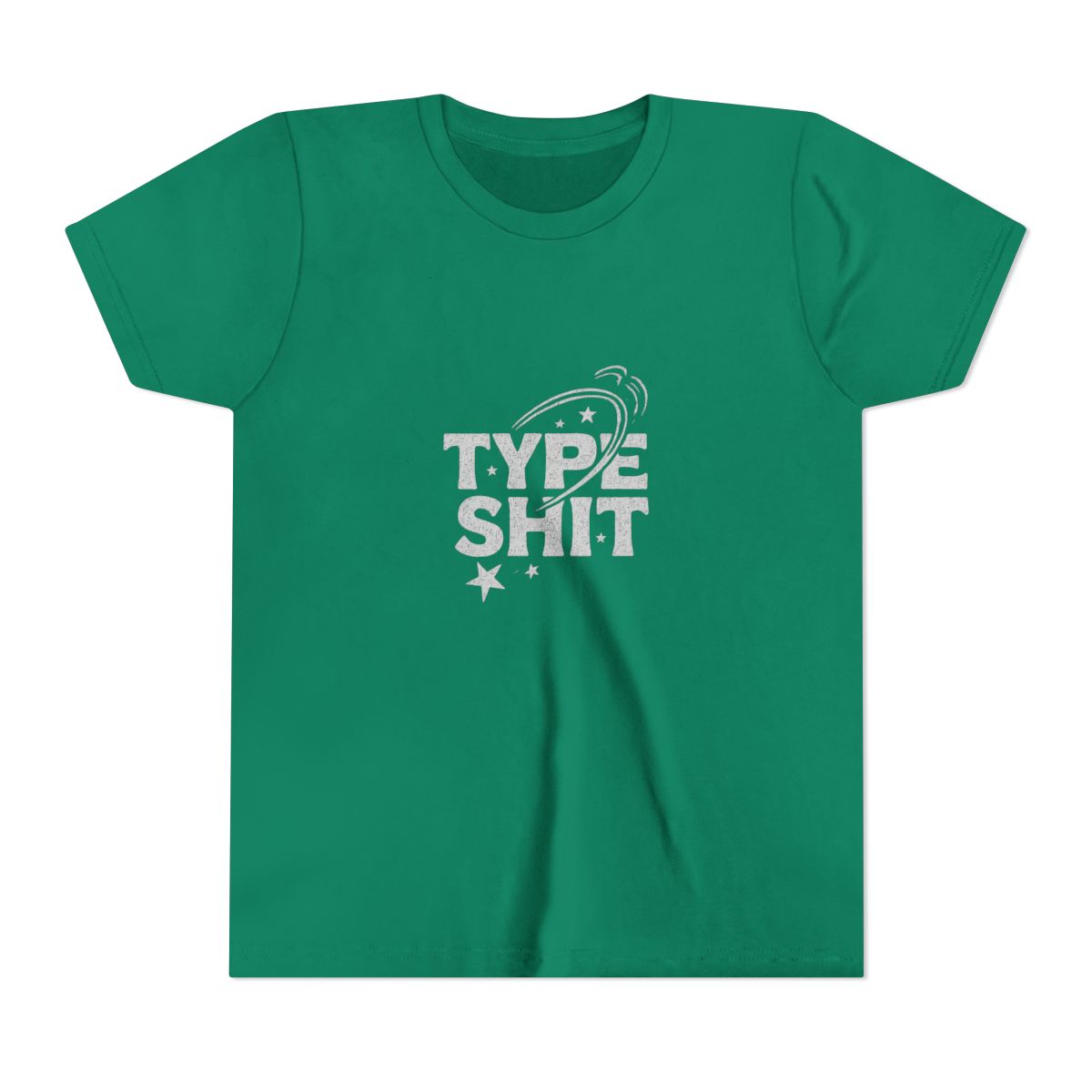 Type Shit Bold Typography Humor Kids T-Shirt - alternate angle 5, merchandise