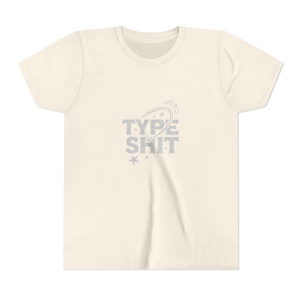 Type Shit Bold Typography Humor Kids T-Shirt - alternate angle 4, merchandise